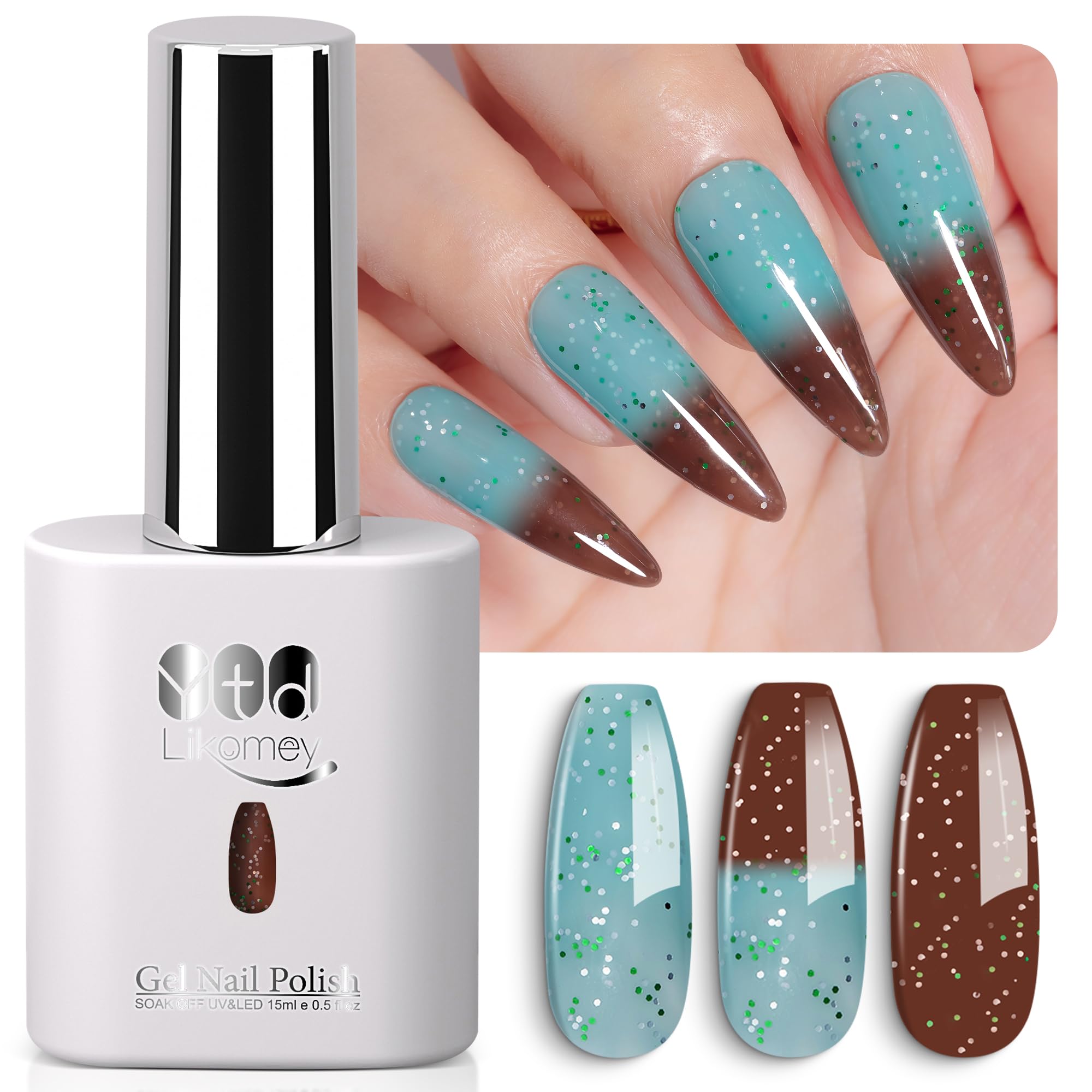 Amazon.com : YTD Likomey Color Changing Gel Nail Polish,15ml